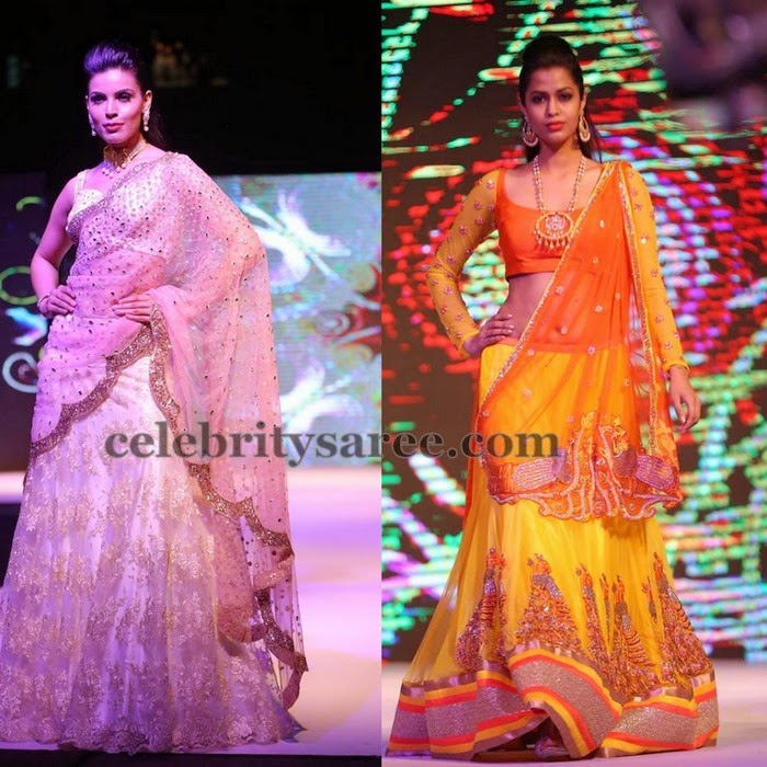 Shimmer Half Sarees by Shashi Vangapally - Saree Blouse Patterns