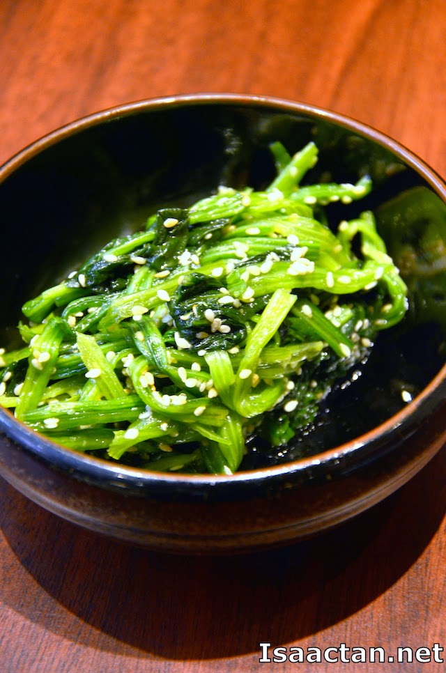 #1 Boiled spinach (horenso goma-ae) - RM5