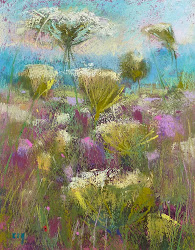 karen margulis wildflowers painting secret pastel 8x10 textured board special place daily november