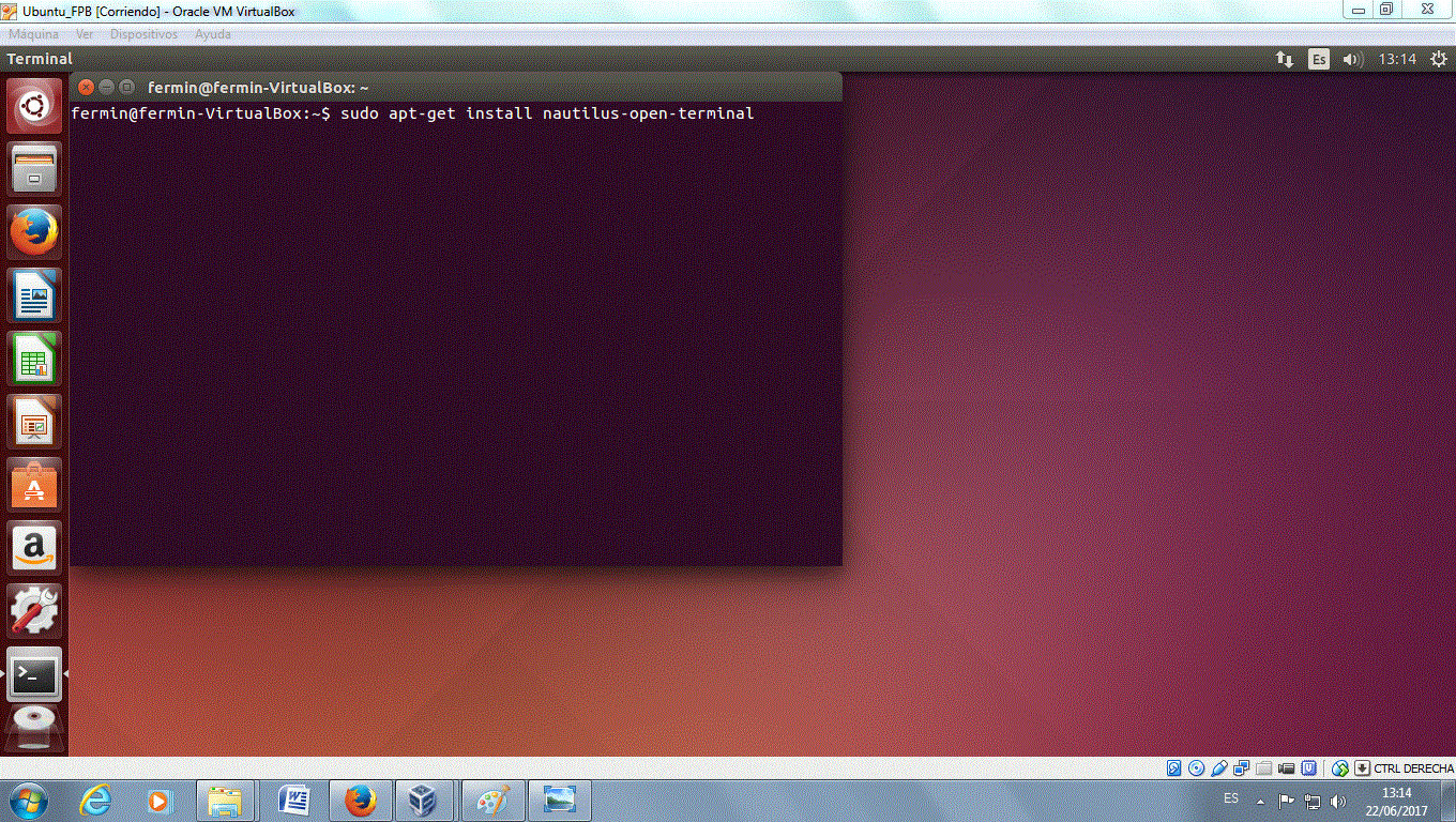 Abrir un directorio, ruta o carpeta, en el terminal de Ubuntu