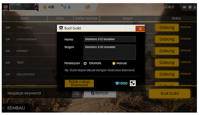  Nama guild free fire keren Cara memilih nama guild ff 