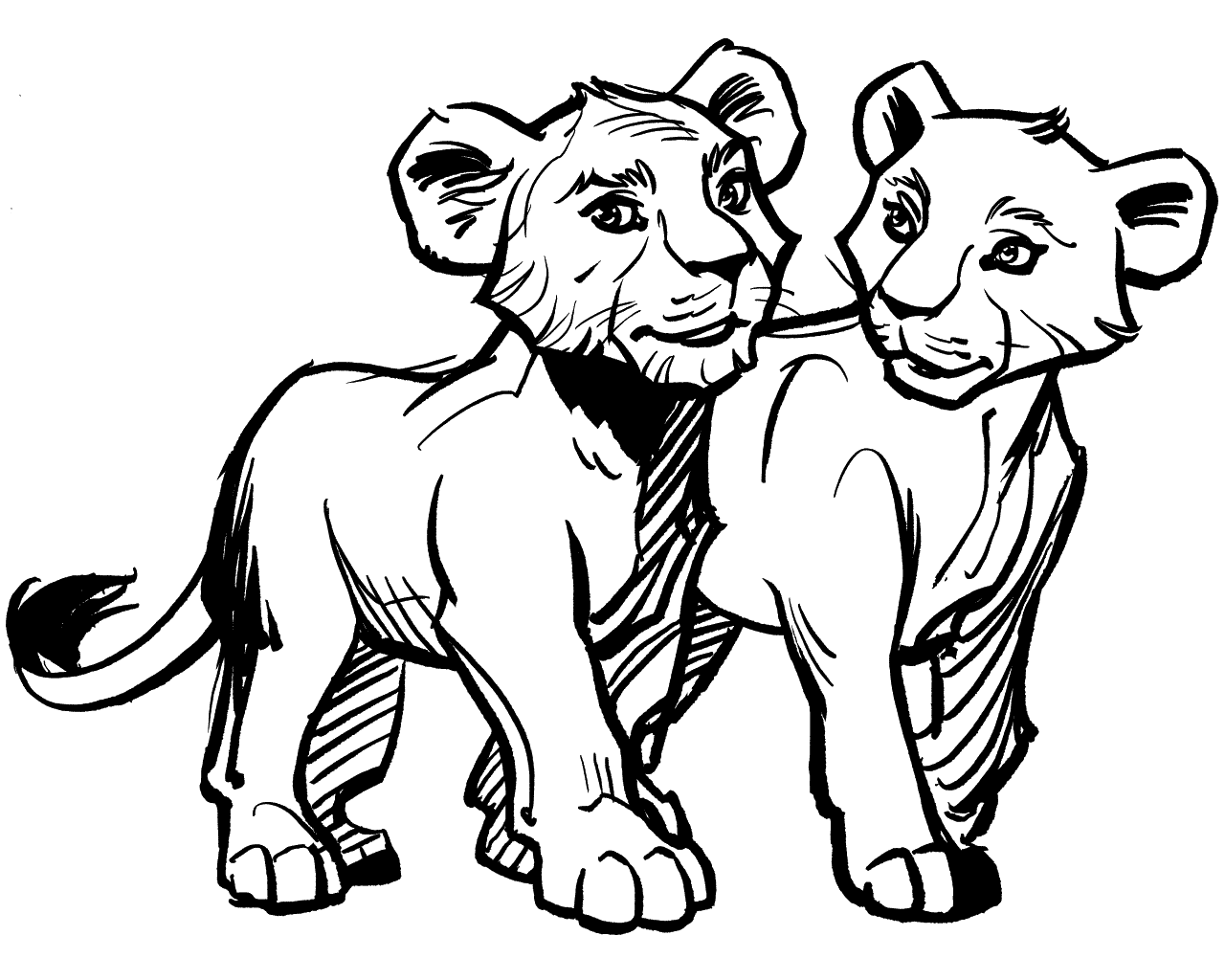 Desenhos de O Rei Leão para Colorir