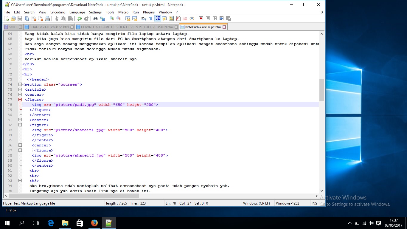 Download NotePad++ untuk pc