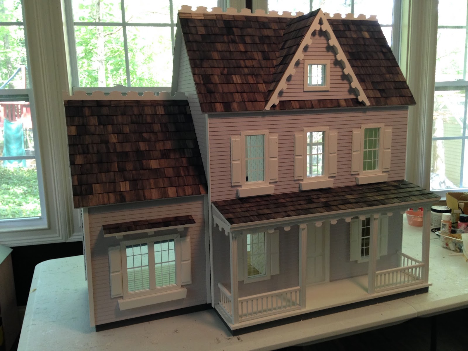 Little Darlings Dollhouses Vermont Farmhouse with Addition