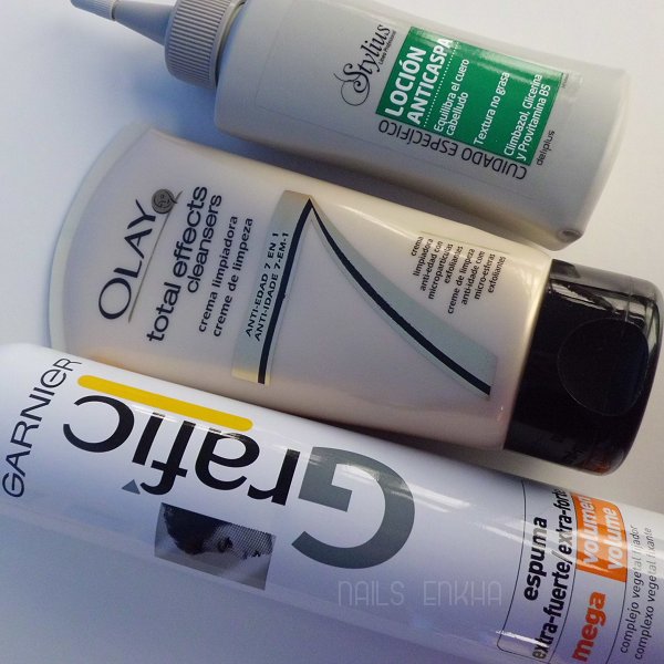 OLAY TOTAL EFFECTS CLANSERS / LOCION ANTICASPA STYLIUS DELIPLUS / ESPUMA GARNIER GRAFIC