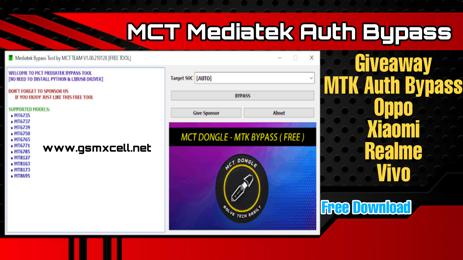 MTK auth Bypass Tool. Auth tool