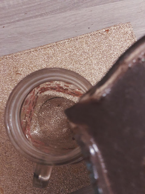 Pouring Hot Choc Into Glass