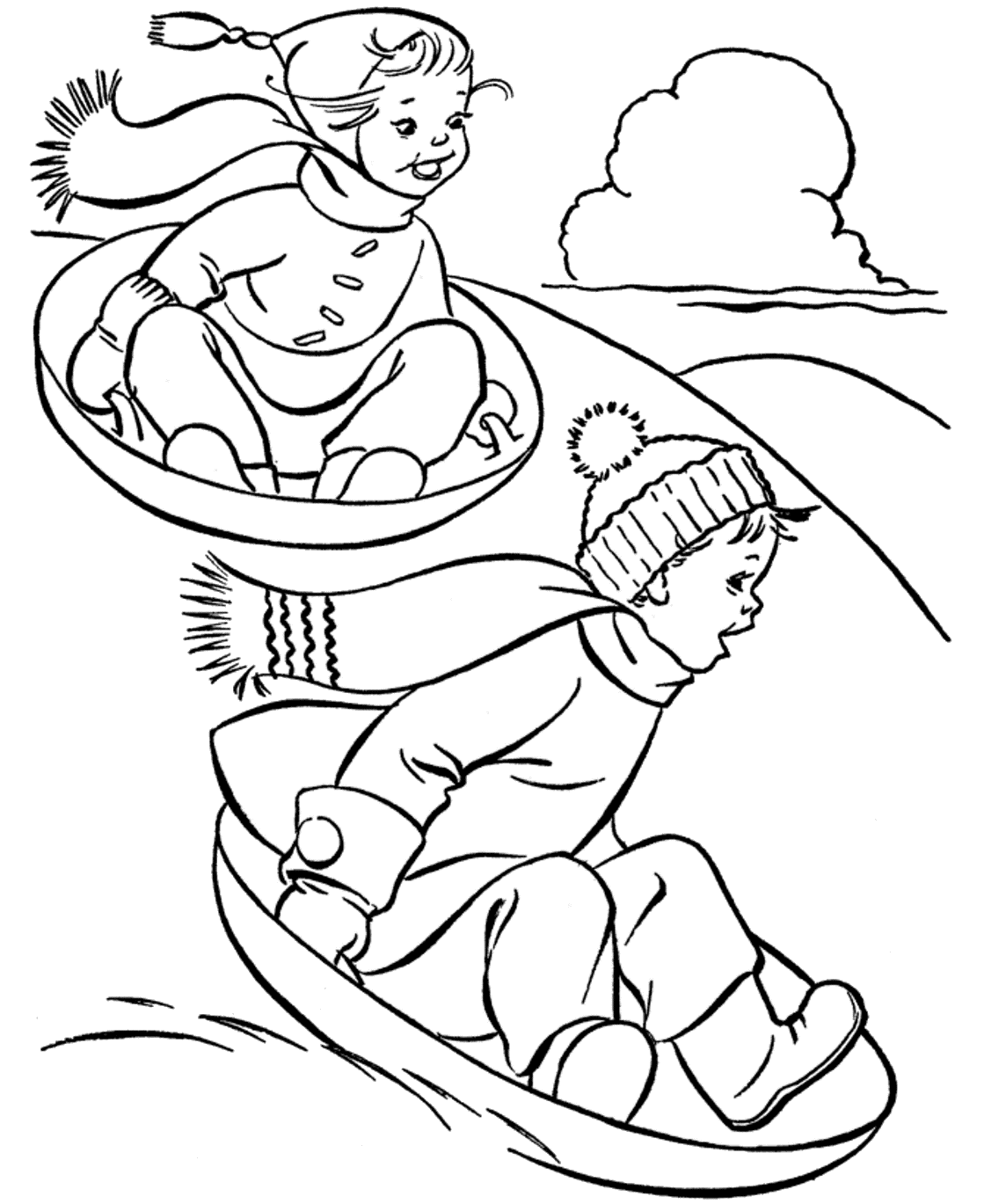 games winter holiday coloring pages - photo #25