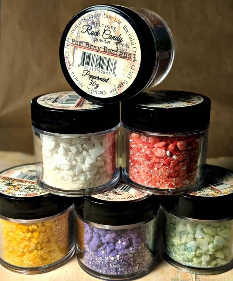 Pam Bray Designs: A Girl with Flair: Rock Candy Embossing Powder ...