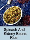 Spinach & Kidney Beans Rice