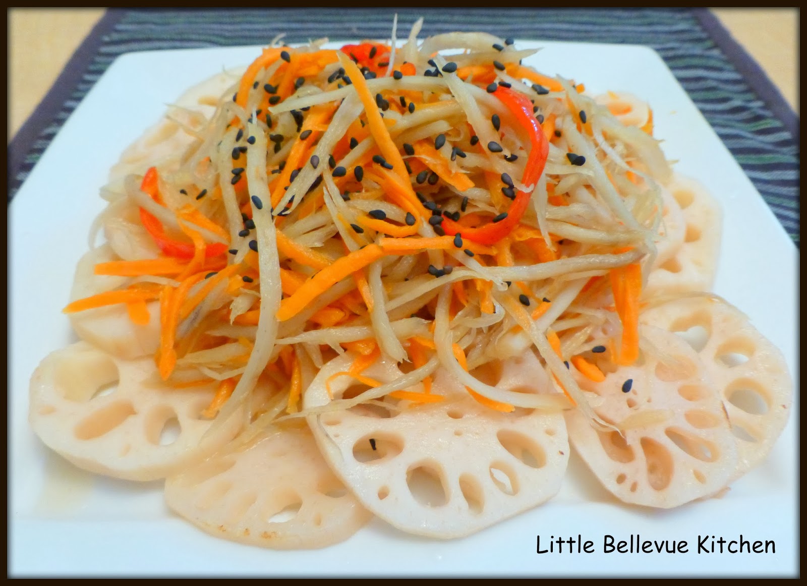 Little Bellevue Kitchen Japanese Kinpira Gobo (Burdock Root) Salad