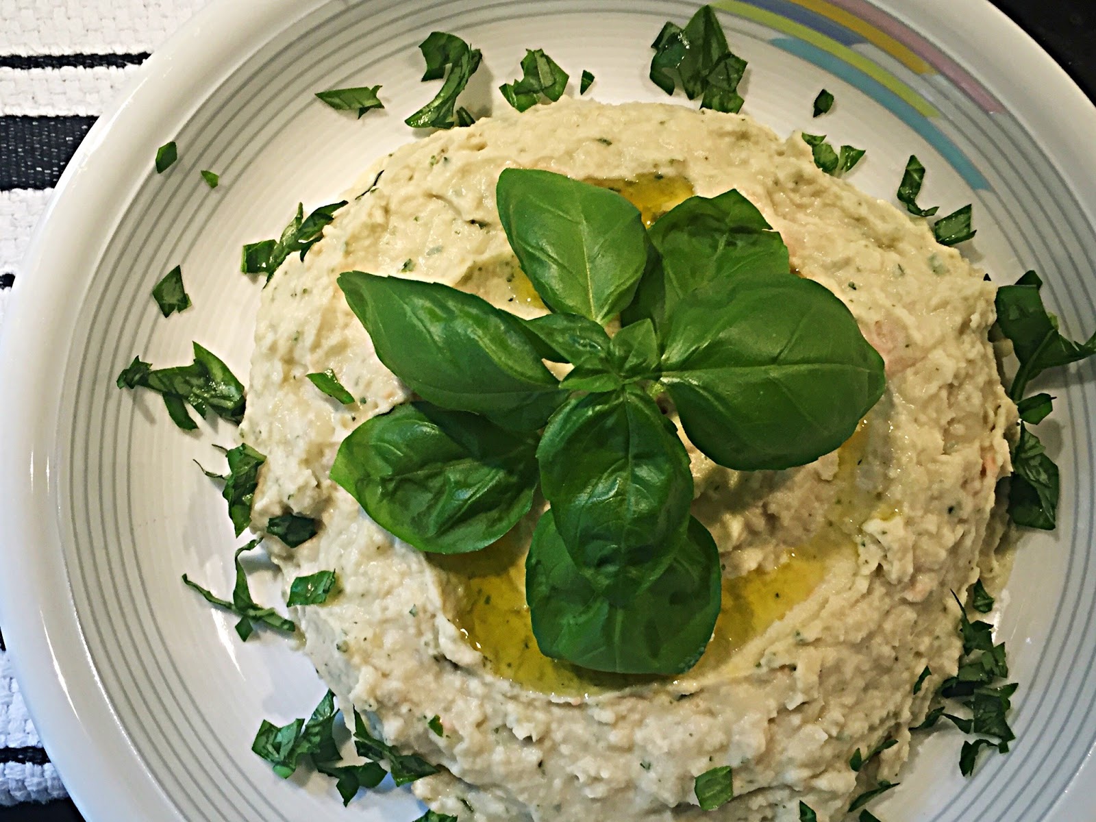Homemade By Mary EASY WHITE BEAN and BASIL SPREAD
