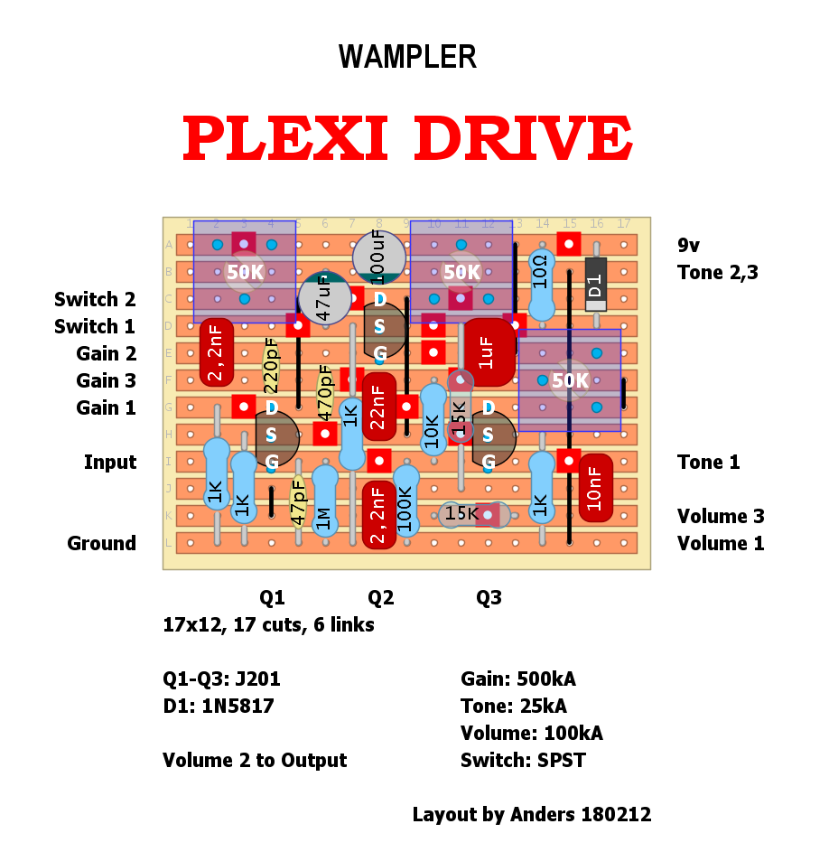 Dirtbox Layouts: Wampler Plexi Drive