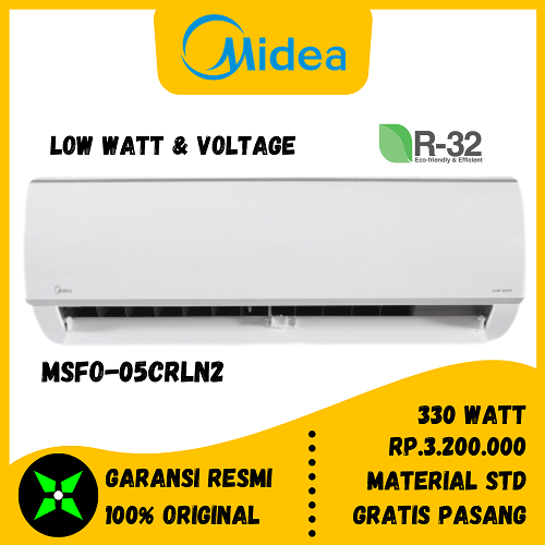 AC Midea MSFO-05CRLN2 Low Watt 1/2 PK 330 Watt