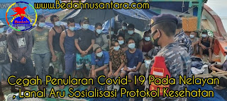 Cegah Penularan Covid-19 Pada Nelayan, Lanal Aru Sosialisasi Protokol Kesehatan 1 InShot 20201228 171336272