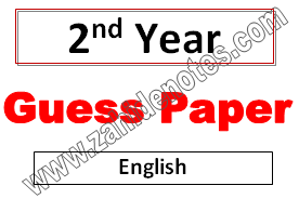 2nd year guess paper English 2024 lahore board