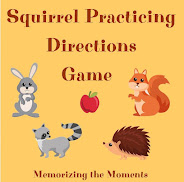 Free printable fall animal game for practicing giving and following directions. Also for beginning coding.