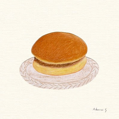 Akane Shimizu Illustration イラストおやつ どら焼き