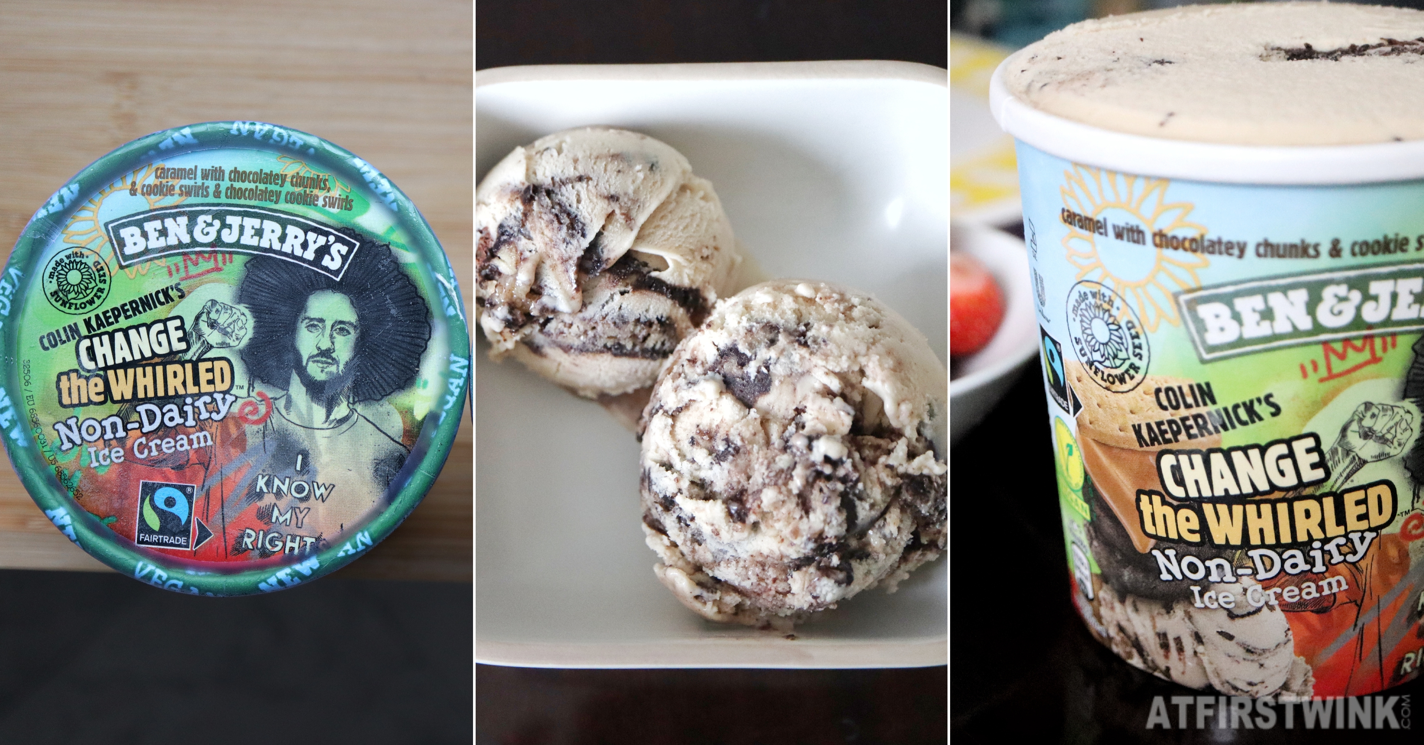 Ben & Jerry's ice cream flavor review Colin Kaepernick change the whirled chocolatey chunks cookie swirls