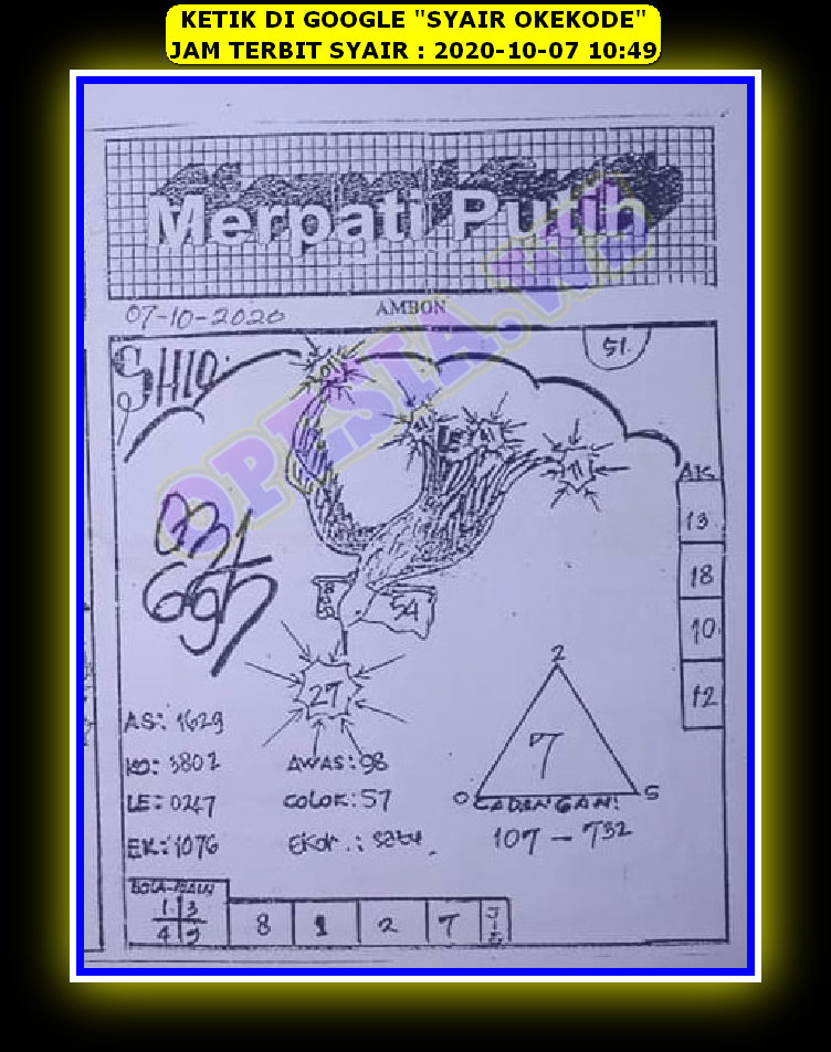 1 New Message Kode Syair Singapore 7 Oktober 2020 Forum Syair Togel Hongkong Singapura Sydney