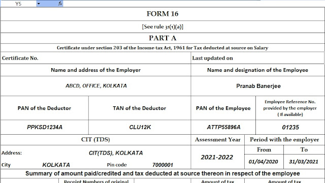 Income Tax Calculator All in One for the Private Employees for the F.Y.2020-21