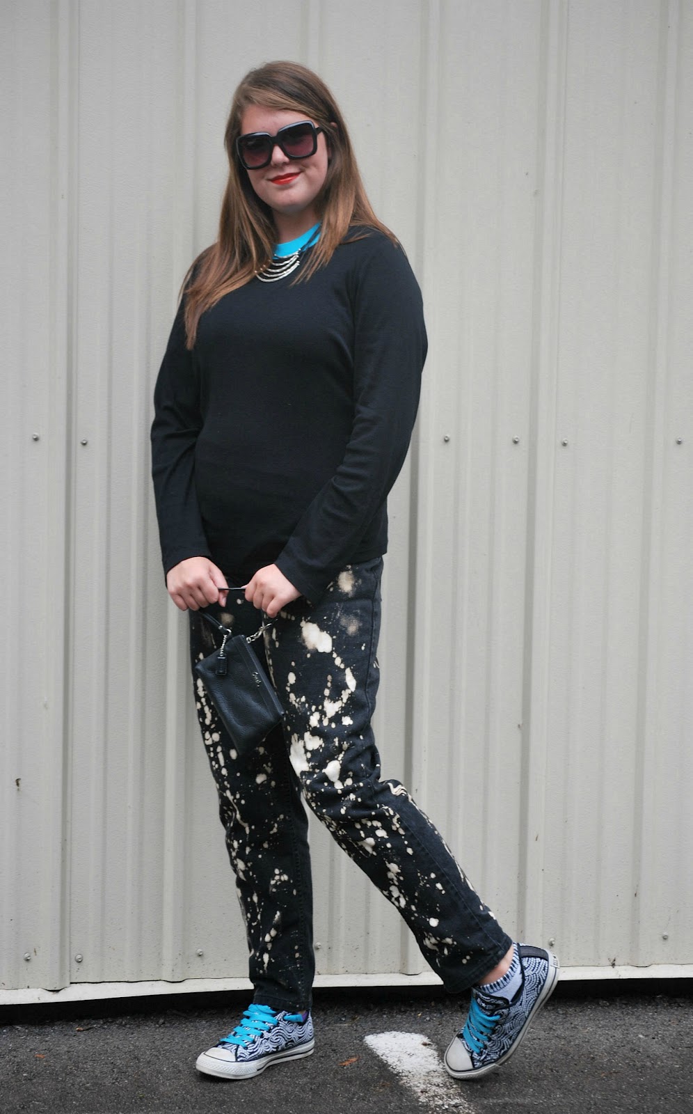 Fashion R&D DIY Bleach Splatter Jeans
