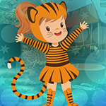 Games4King - G4K Tiger Disguise Girl Escape Game