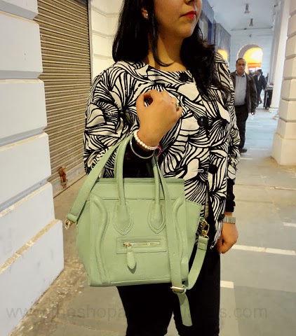 OOTD - Minty Monochrome | Monochrome Coat and Oasap Bag | The ...