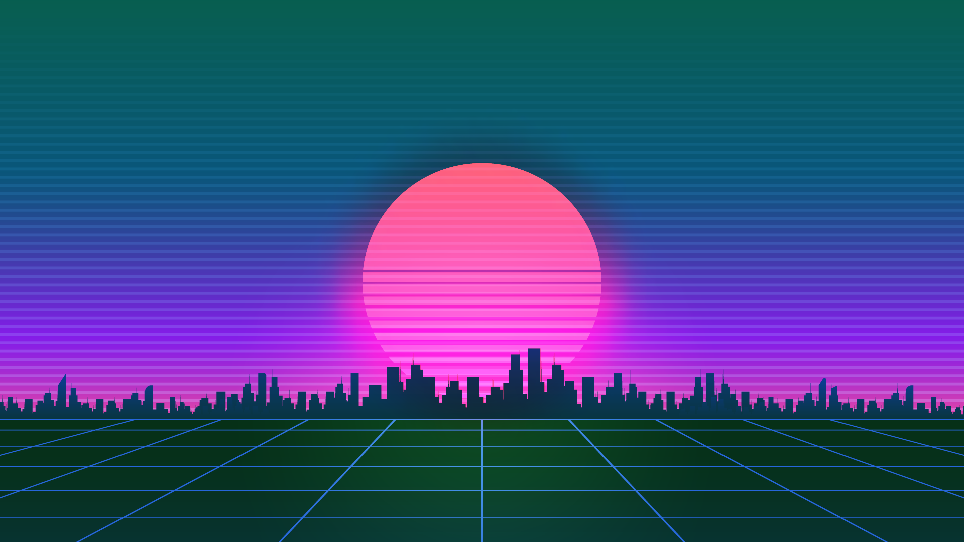OUTRUN SYNTHWAVE PC WALLPAPER 4K