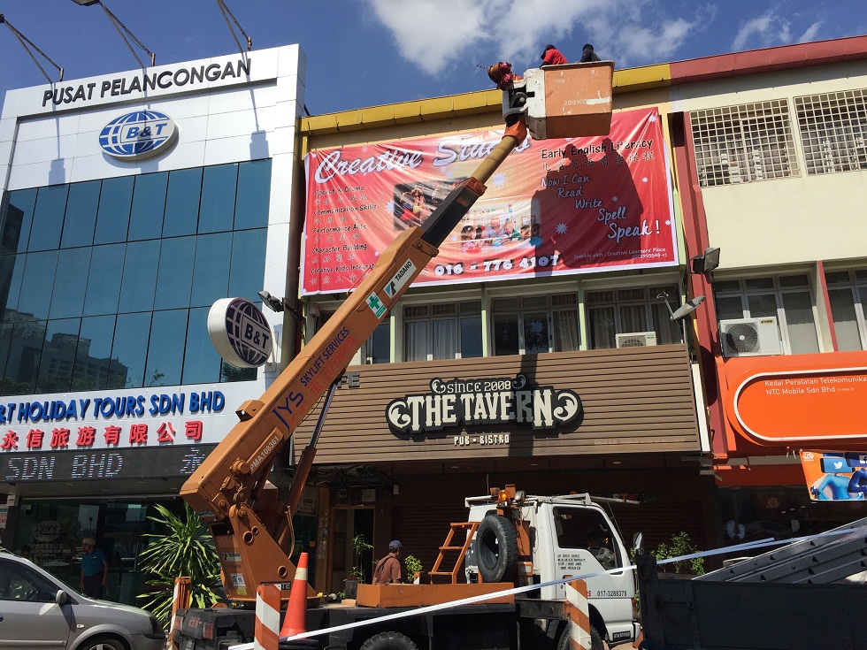 Banner Installer Signboard Installer Johor Bahru JB 0173288378