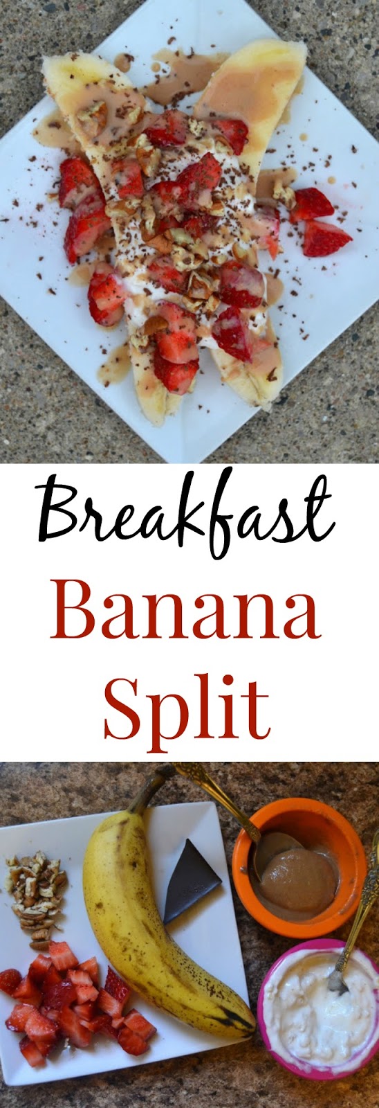 Breakfast Banana Split- all the flavors of your banana split but healthy enough to eat for breakfast! www.nutritionistreviews.com