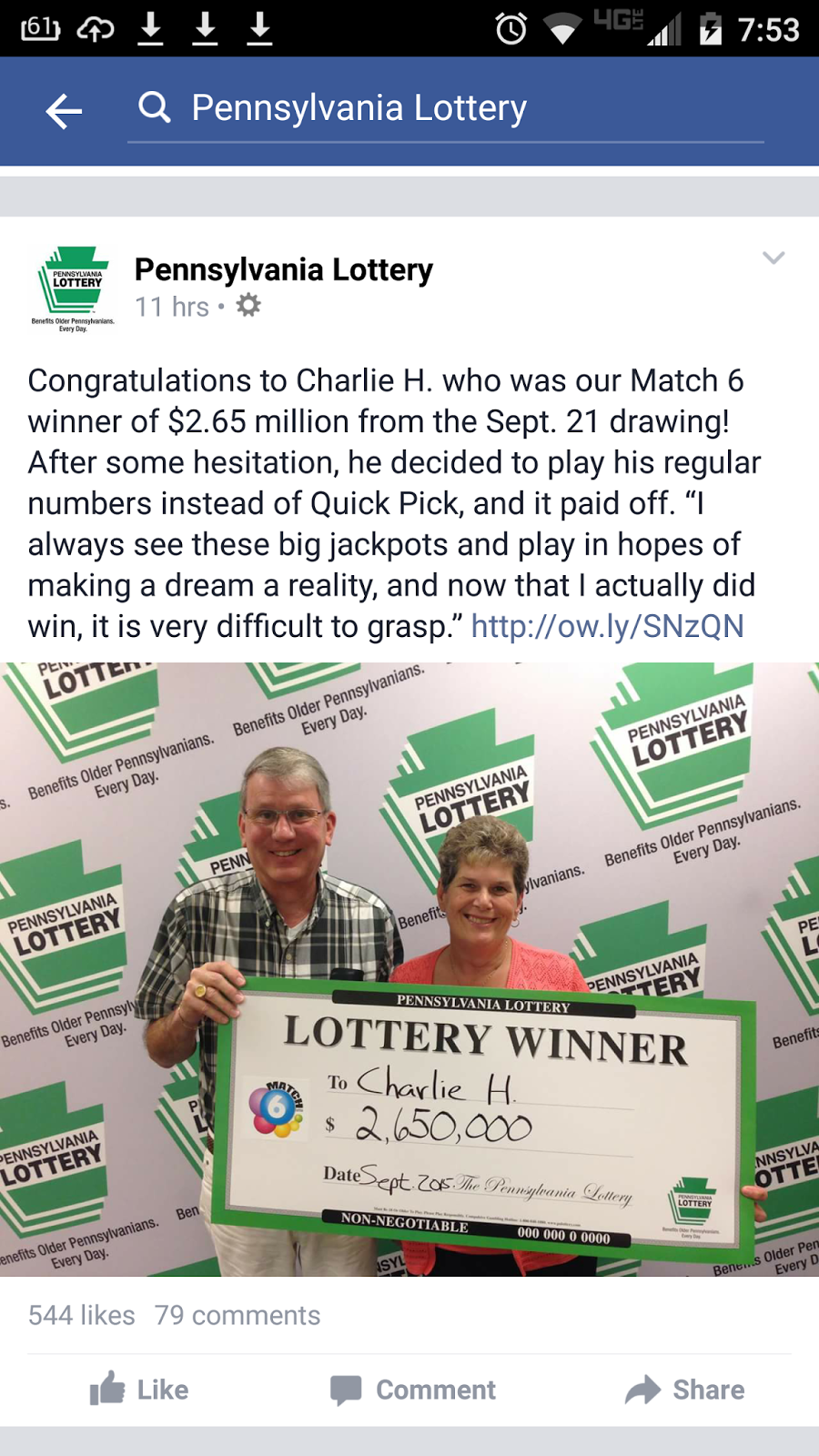 COLUMBIA SPY Lottery winner identified