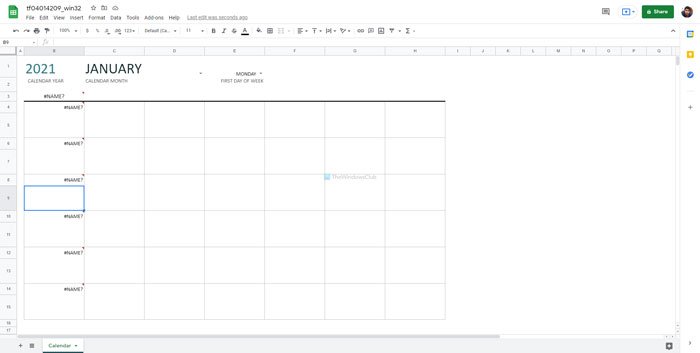 Las mejores plantillas de calendario de Google Sheets y Excel Online