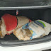 PRF localiza 35 kg de maconha no porta-malas de carro