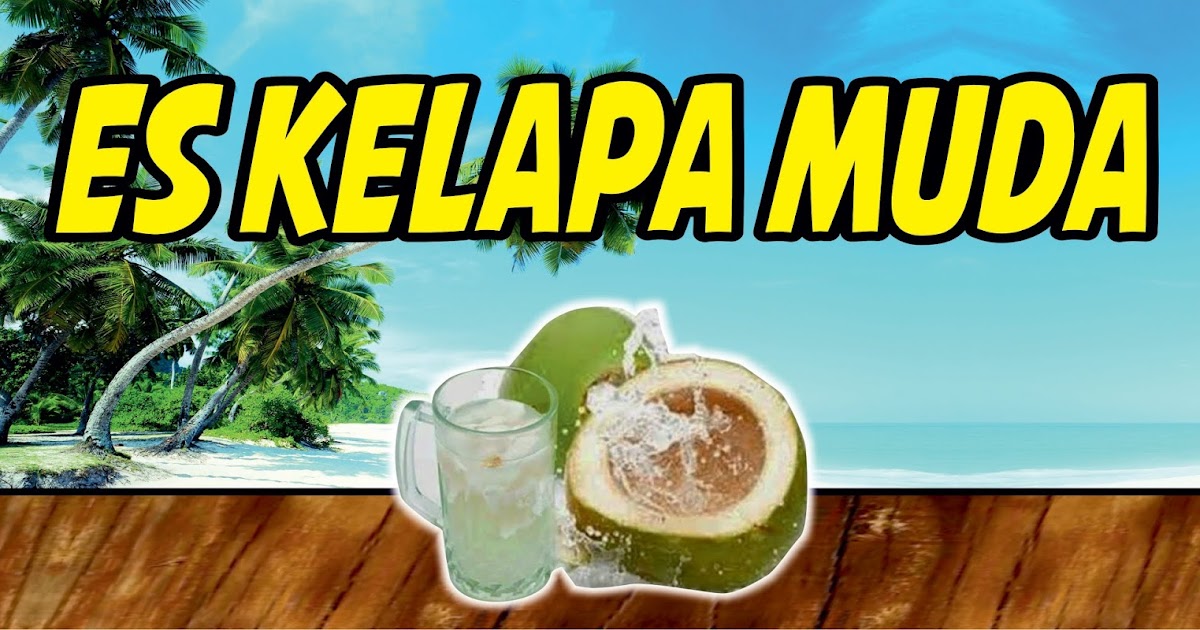 Dunia Logo contoh spanduk es kelapa muda