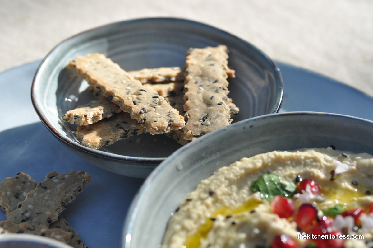 The Kitchen Lioness Buckwheat and Chickpea Flour Crackers