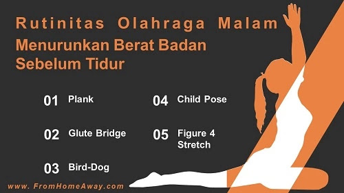 Rutinitas Olahraga Malam Menurunkan Berat Badan Sebelum Tidur Olahraga malam