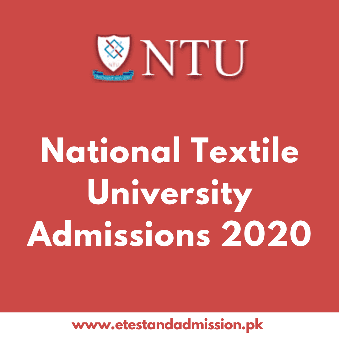 NTU Admissions 2020 Etest And Admission