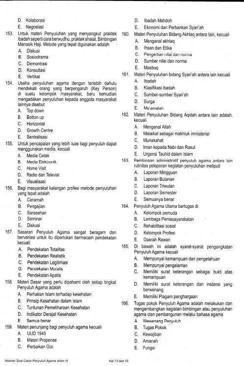 Download Contoh Soal Dan Pembahasan Latihan Tes Tertulis Tenaga Penyuluh Agama Islam Non Pns Serba Serbi Guru Serba Serbi Guru