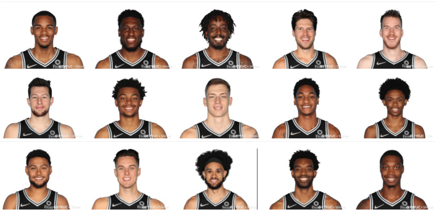 NBA 2K22 San Antonio Spurs 2021-2022 Headshots Portrait Pack by Shinoa