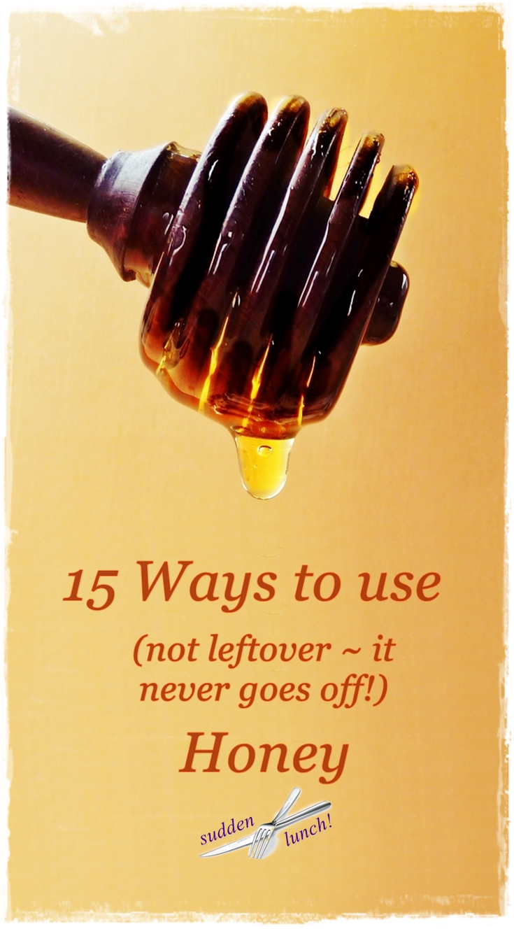 15 Ways to Use (not leftover) Honey sudden lunch! suzy bowler