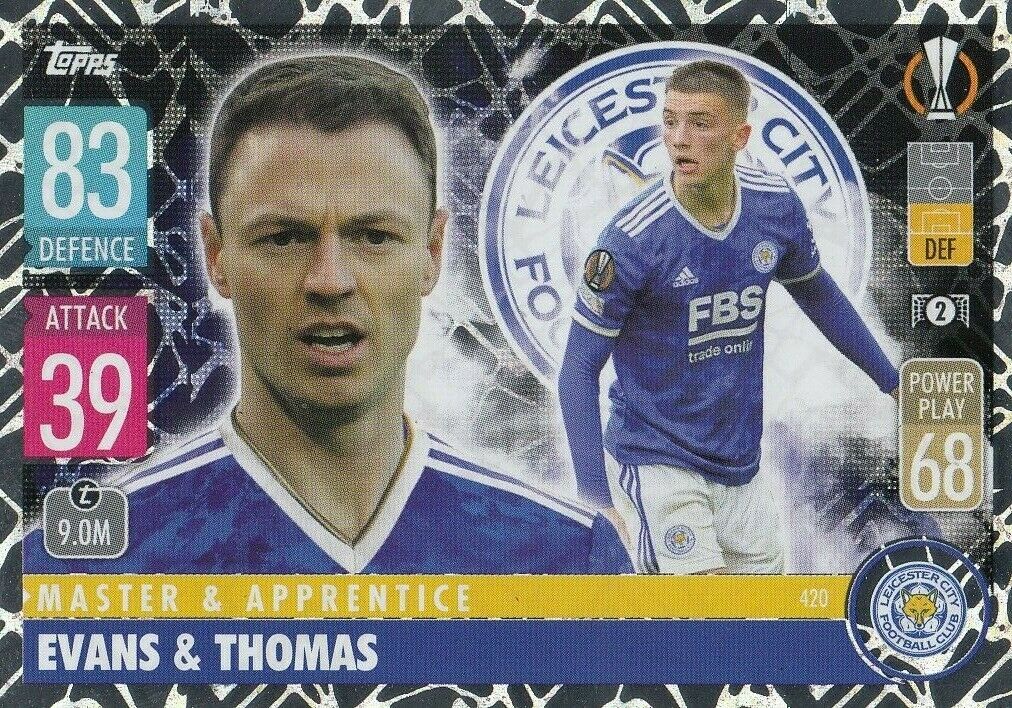 Trading Card Hub.UK Topps Match Attax 20212022 Leicester City Set