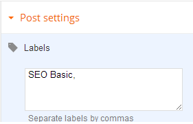 what is labels in blogspot