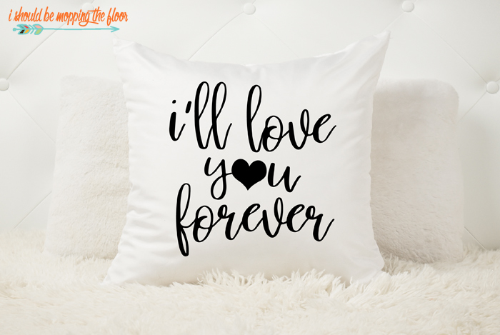 Love You Forever Pillow