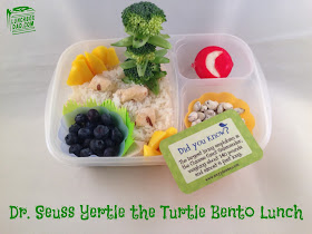 Dr. Seuss Yertle the Turtle bento lunch
