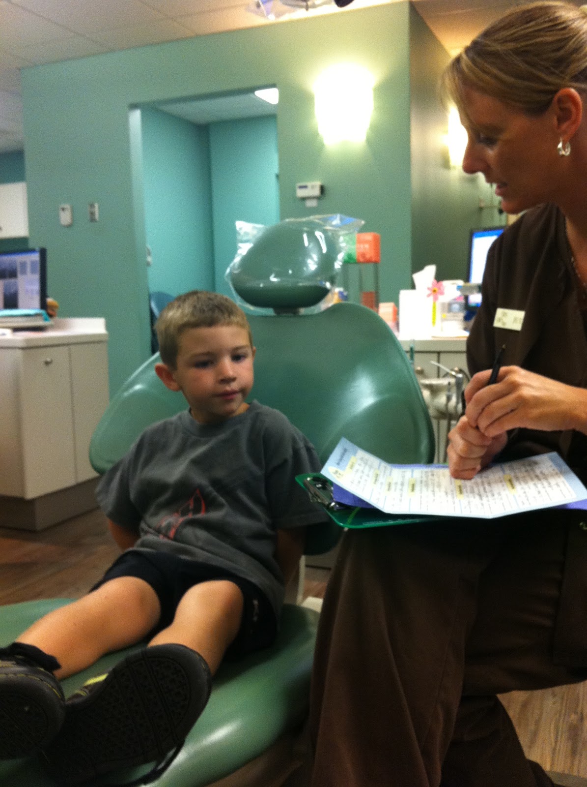 Team Manning and then some: First Dentist Appt.