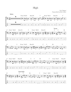 Carl Radle Eric Clapton High bass transcription