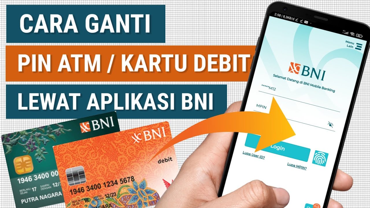Cara Ganti PIN ATM / Kartu Debit BNI Lewat HP Aplikasi BNI Mobile