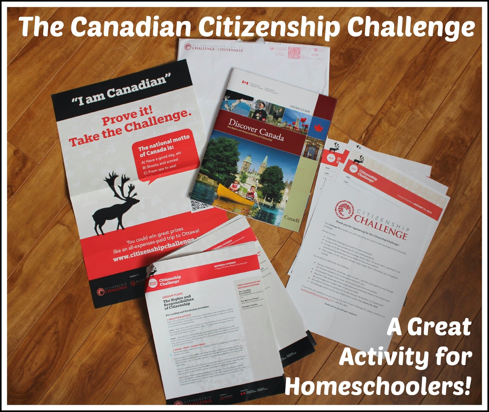 Canadian Citizenship Challenge ~ A Great Activity for Homeschoolers