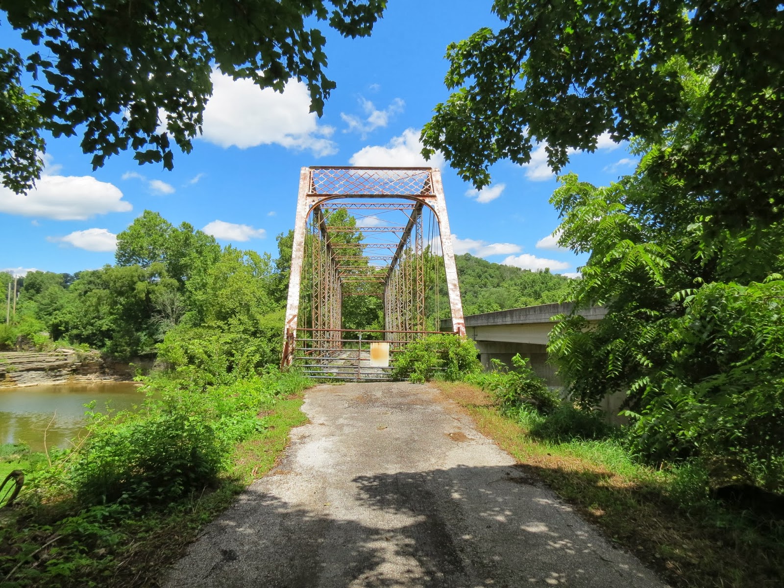 Eerie Indiana Abandoned Red Bridge on Devil's Hollow Road, near